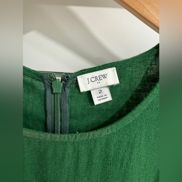 J.Crew Factory green shift dress size 2 - Picture 2 of 2